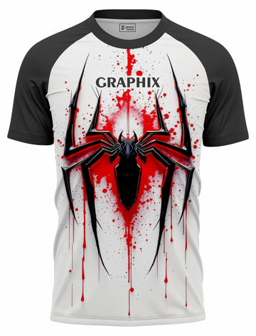 Men’s Graphic Tee – Spider Splatter Design | Streetwear T-Shirt - Liexpo.com