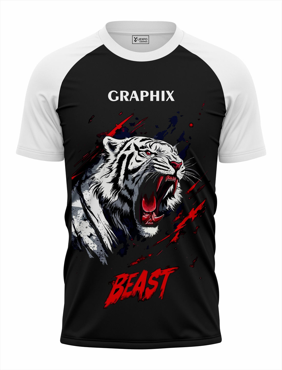 Men’s Beast Graphic Sports T-Shirt | Fine Interlock Fabric | Export Grade Sublimation Printing - Liexpo.com
