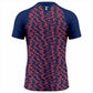 Liexpo Navy Red Pattern Sports T-Shirt