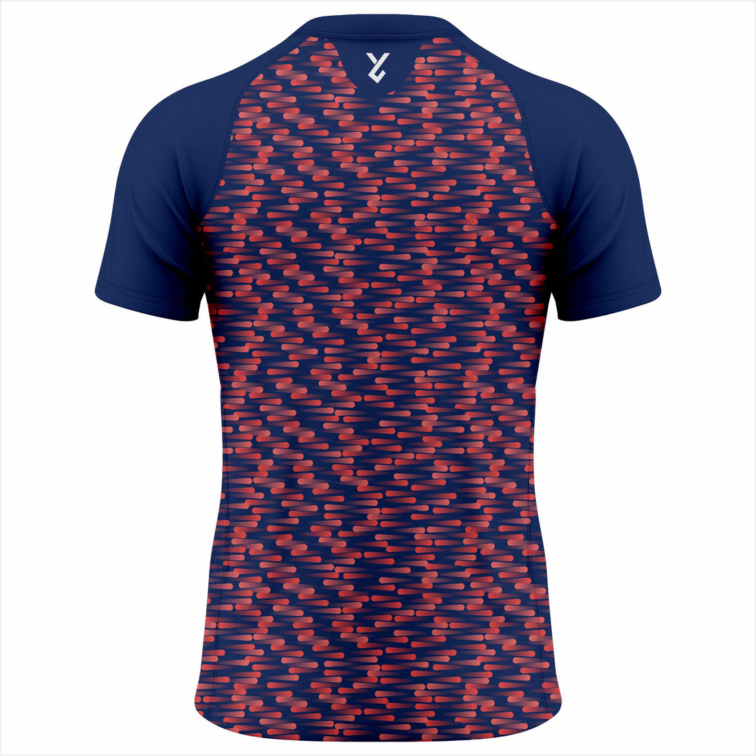 Liexpo Navy Red Pattern Sports T-Shirt