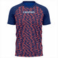 Liexpo Navy Red Pattern Sports T-Shirt