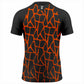 Liexpo Orange Geometric Sports T-Shirt