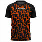 Liexpo Orange Geometric Sports T-Shirt