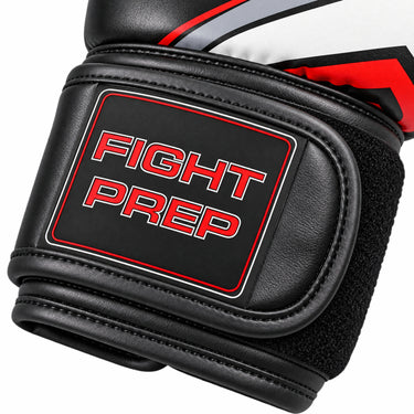 Fight Prep Boxing Gloves – Black/Red Training & Sparring Gloves