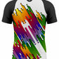 Abstract Rainbow Sports T-Shirt | Fine Interlock Fabric | Export Quality - Liexpo.com