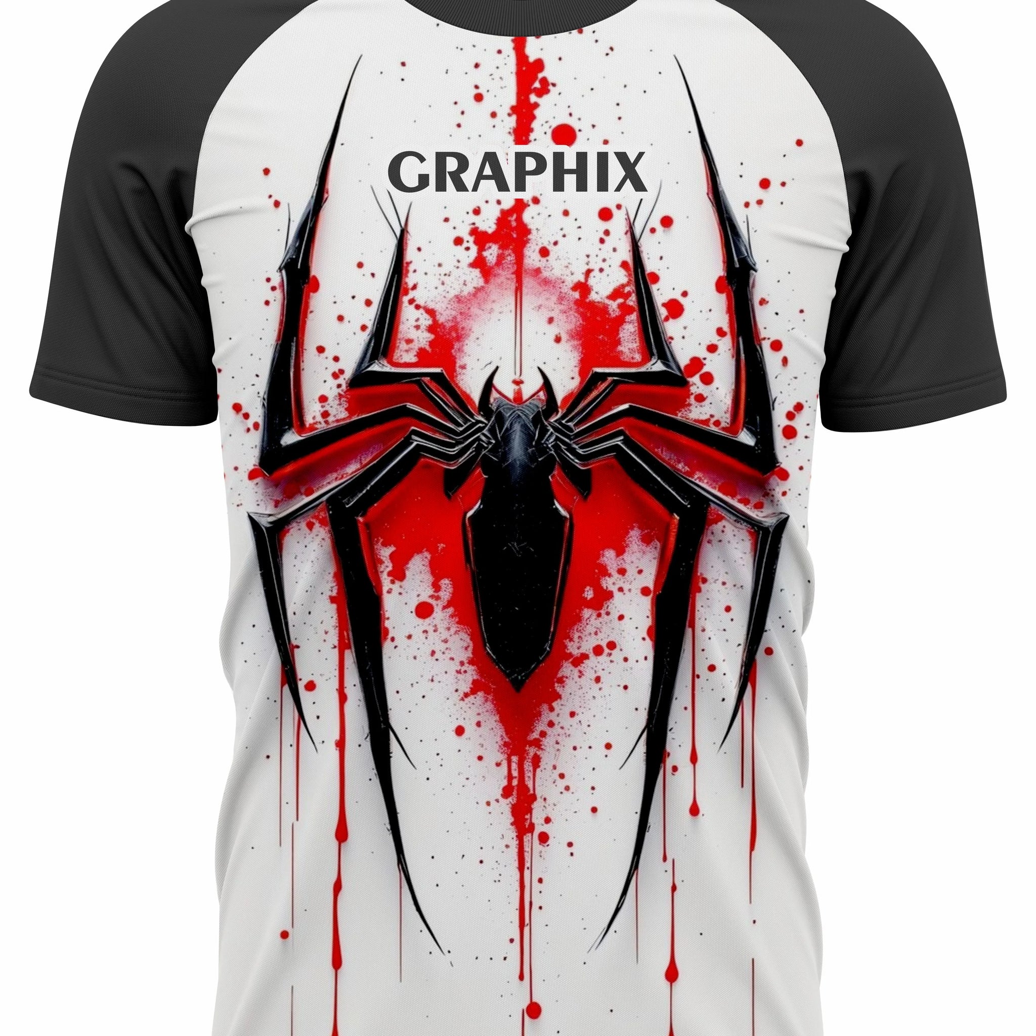 Men’s Graphic Tee – Spider Splatter Design | Streetwear T-Shirt - Liexpo.com
