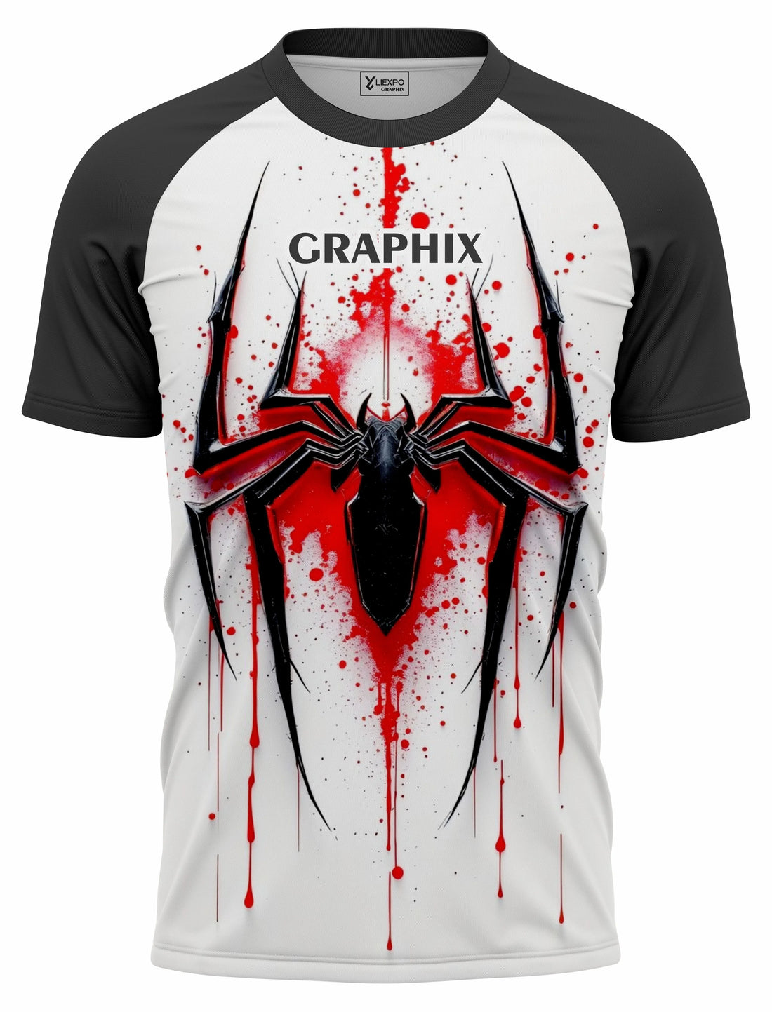 Men’s Graphic Tee – Spider Splatter Design | Streetwear T-Shirt - Liexpo.com