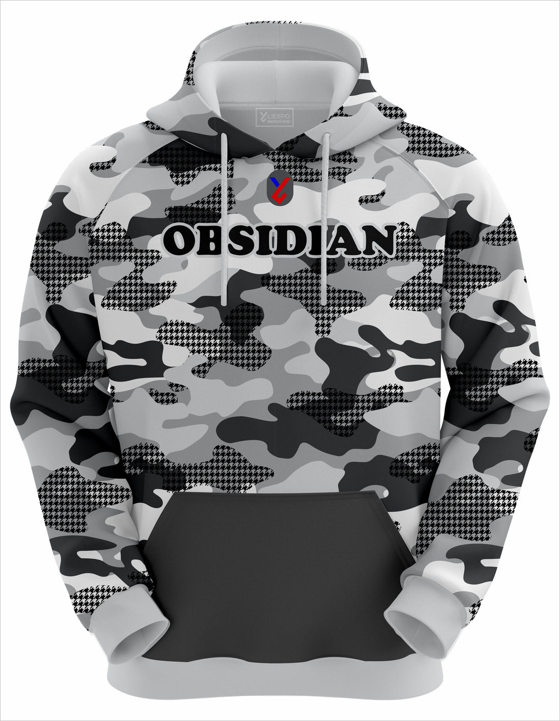 Obsidian Monochrome Camo Hoodie - Liexpo.com