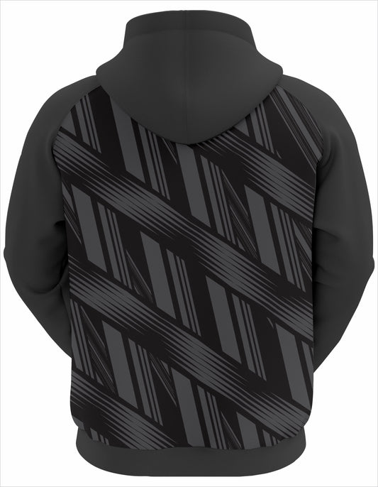 Obsidian Striped Graphic Hoodie - Liexpo.com