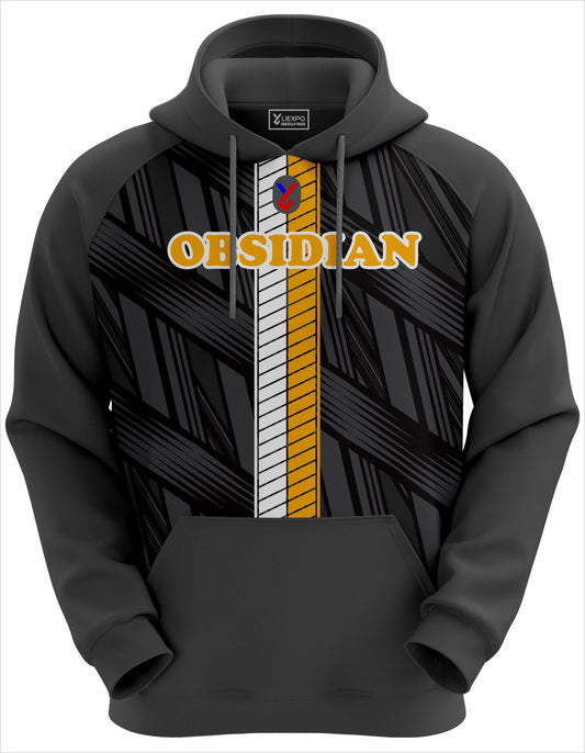 Obsidian Striped Graphic Hoodie - Liexpo.com