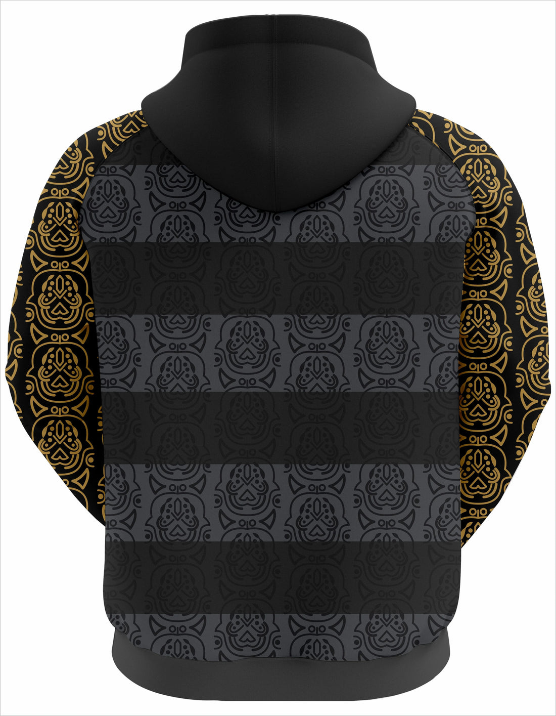 Obsidian Tribal Pattern Hoodie - Liexpo.com
