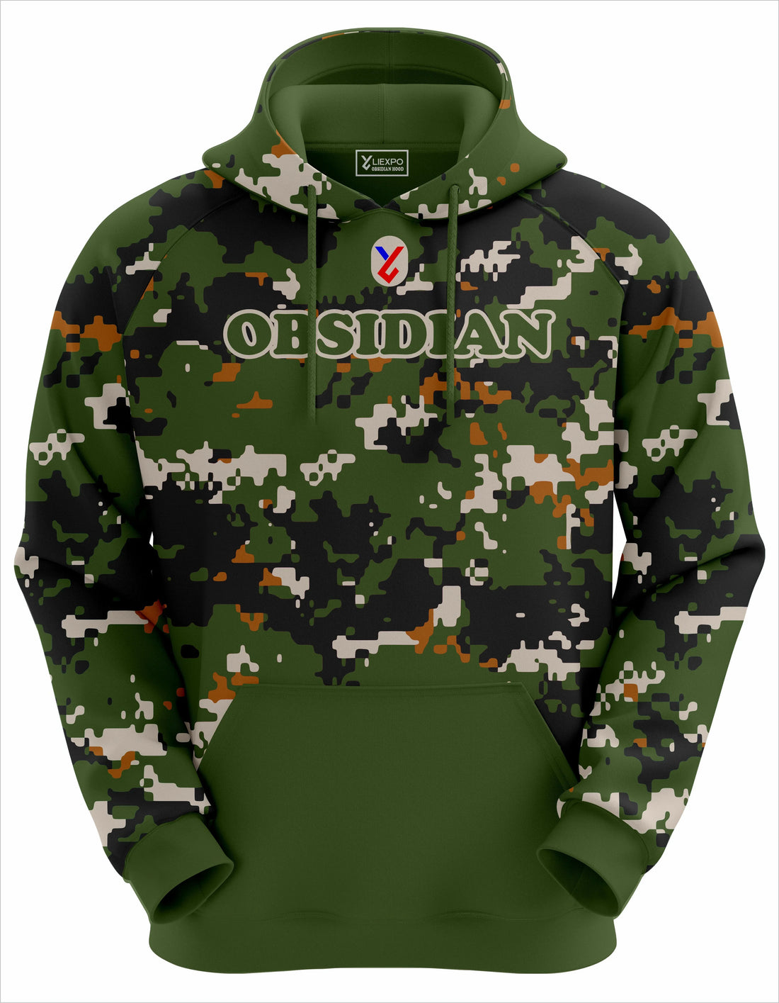 Obsidian Camo Print Hoodie - Liexpo.com