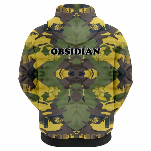 Men’s OBSIDIAN Camo Hoodie – Premium 100% Cotton | Urban Military Print | Winter Warm