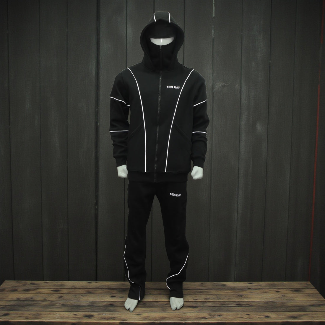 Night Rider™ Premium 100% Cotton Reflective Tracksuit | Full Set