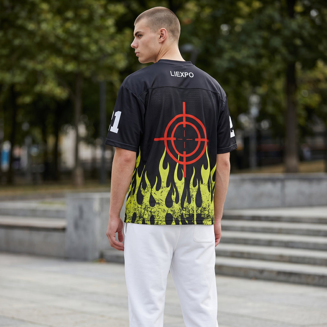 Run N Gun Mesh Jersey – Half Sleeve Streetwear Shirt