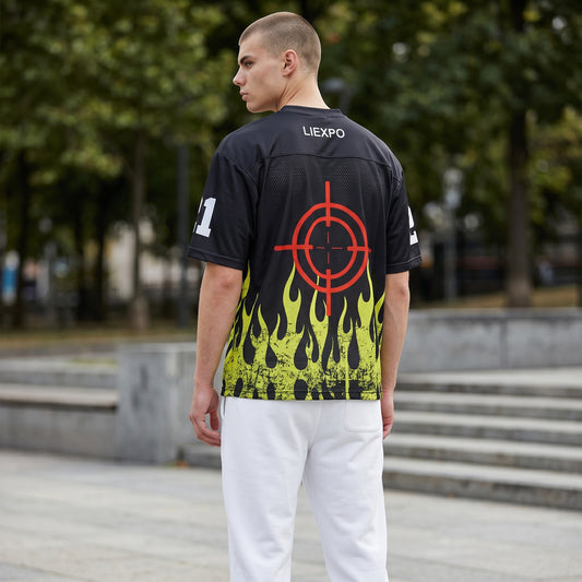 Run N Gun Mesh Jersey – Half Sleeve Streetwear Shirt