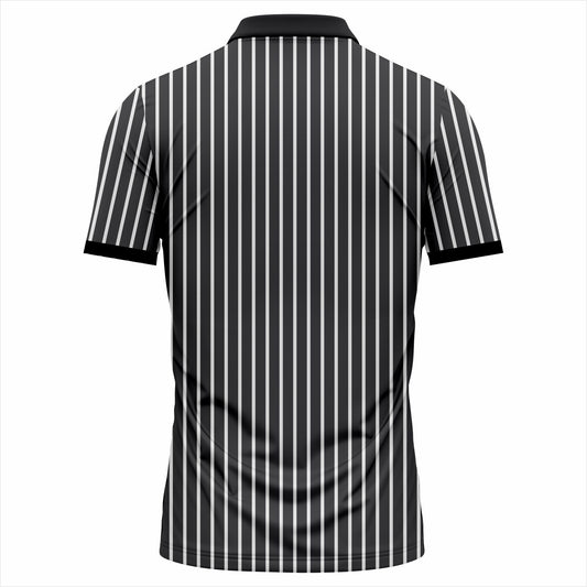Liexpo Classic Striped Polo Shirt – Black & White Design
