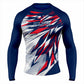 Eclipse Red & Blue Graphic Rash Guard