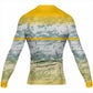 Eclipse Yellow Gradient Rash Guard