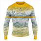 Eclipse Yellow Gradient Rash Guard