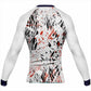 Eclipse White Abstract Rash Guard