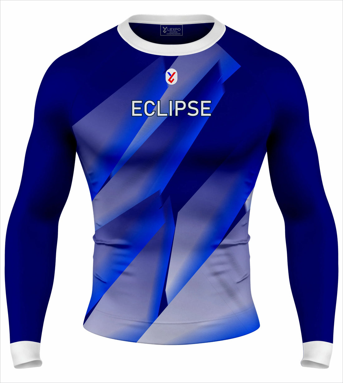 Eclipse Blue Compression Rash Guard - Liexpo.com