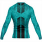 Eclipse Teal Camo Rash Guard