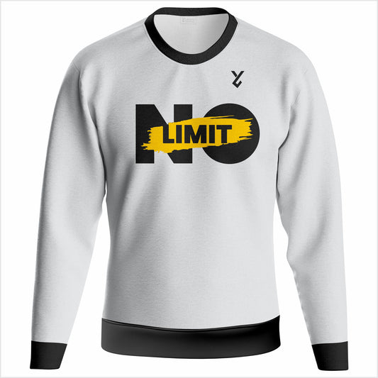 Men’s “NO LIMIT” Sweatshirt – Premium 100% Cotton | Winter Warm & Comfortable