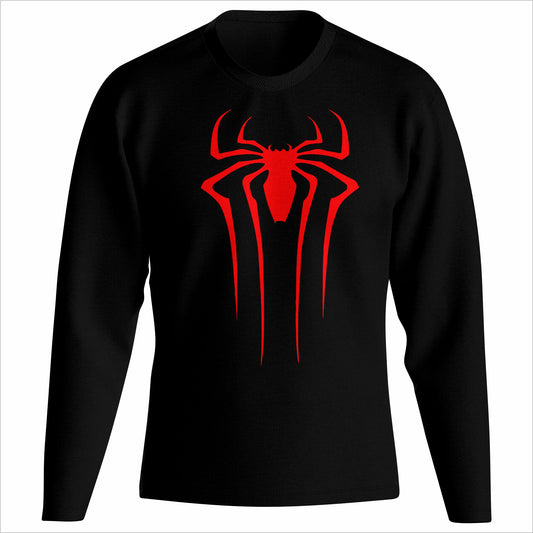Spider-Man Red Emblem Sweatshirt – Minimal Hero Edition